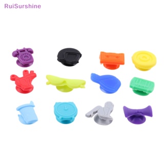 Ruisurshine 12 ชิ้น ที่มาร์กแก้วไวน์ ซิลิโคน เครื่องดื่ม แก้ว Ch ถ้วยดูด ป้ายแท็ก ใหม่