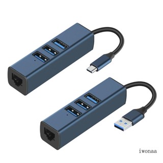 Iwo การ์ดอะแดปเตอร์อีเธอร์เน็ต USB TypeC เป็นฮับ RJ45 100M พร้อมไดรเวอร์ฮับ USB3 0 2 0 สําหรับแล็ปท็อป