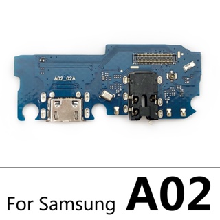 ใหม่ บอร์ดพอร์ตชาร์จ USB สายเคเบิลอ่อน สําหรับโมดูลไมโครโฟน Samsung A02 A02S A12 A21 A31 A32 A41 A51 A70 A71