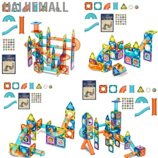 Haijiemall Magnetic Building Blocks Toy Children Tiles with Ball Track Educational Birthday Gift