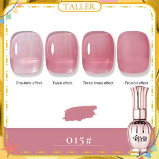 พร้อมส่ง Baoshiman Jelly Clear Nail Polish Gel Ice Transparent Nude Color Spring Summer Phototherapy Glue Nail Art For Nail Shop 15ml TALLER