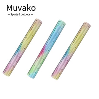 MUVAKO 3 ชิ้น 12 นิ้ว น่ารัก อุปกรณ์การเรียน DIY หลากสี เครื่องมือวาดภาพ อเนกประสงค์ สําหรับนักเรียน