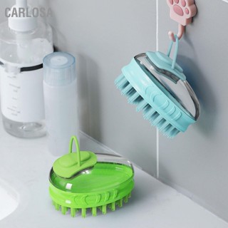 Carlosa แปรงอาบน้ำสัตว์เลี้ยง ซิลิโคน สำหรับสุนัข แมว