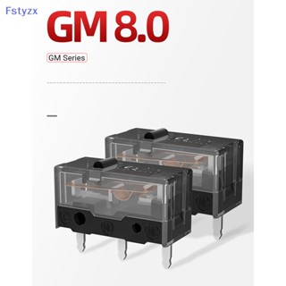 Fstyzx GM8.0 Kailh ไมโครสวิตช์ 80 เมตร สําหรับเล่นเกม 2 ชิ้น