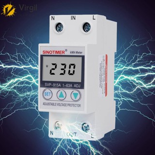 เครื่องวัดแรงดันไฟฟ้าดิจิทัล เอาท์พุท 230VAC KWH 63A 80A สําหรับบ้าน