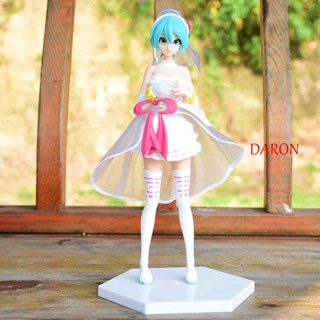 DARON โมเดลฟิกเกอร์ รูปปั้นอนิเมะ Hatsune Miku Miniatures Miku สําหรับตกแต่งบ้าน งานแต่งงาน