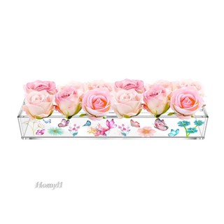 [Homyl1] แจกันดอกไม้อะคริลิค แจกันยาว สําหรับห้องนอน โต๊ะอาหาร งานแต่งงาน