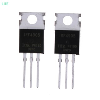 Li มอสเฟตพาวเวอร์ IRF4905 IRF4905PBF 74A 55V P-Channel IR TO-22 IE 10 ชิ้น