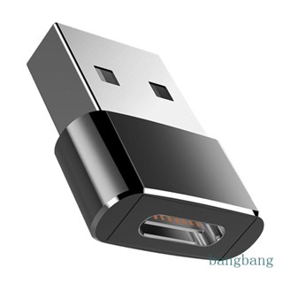 Bang อะแดปเตอร์แปลงสายชาร์จ USB Type A ตัวผู้ เป็น USB Type C ตัวเมีย สําหรับถ่ายโอนข้อมูล