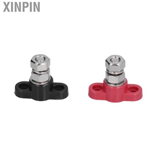 Xinpin Power Distribution Studs Termina Red and Black  Junction Posts Durable Wear Resistant for Refitting Cars