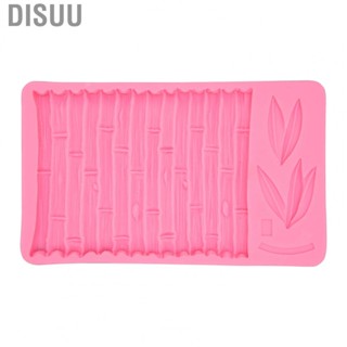 Disuu Silicone Fondant Mold  Aging Bamboo Leaf for Decorating Cakes