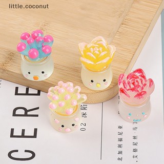 [little.coconut] กระถางต้นไม้เรืองแสงในที่มืด ขนาดเล็ก สําหรับตกแต่งภูมิทัศน์ 1 ชิ้น