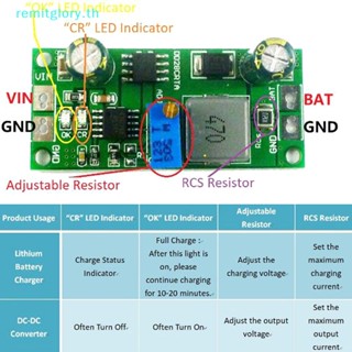 Remitglory ที่ชาร์จลิเธียม 3.7V 3.8V 7.4V 11.1V 12V 14.8V 18.5V Lipo 18650
   Th