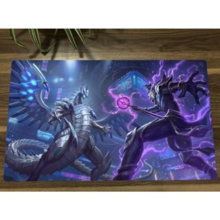 Yu-gi-oh! แผ่นรองเมาส์ ลายมังกรตาสีฟ้าเข้ม สําหรับเล่นเกมส์