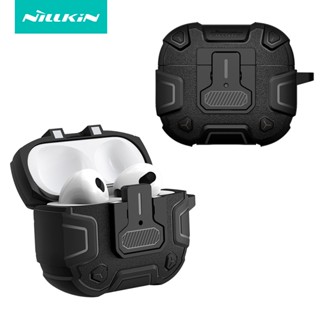 NILLKIN เคสหูฟัง กันกระแทก พร้อมตะขอโลหะ สําหรับ AirPods 3