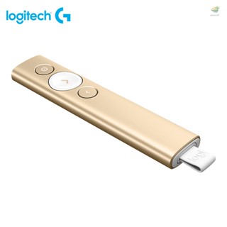 Logitech รีโมตคอนโทรลสปอตไลท์ PPT Clicker ไฮไลท์ดิจิทัลขั้นสูง พร้อมตัวคลิกนําเสนอ BT สําหรับ Powerpoint K