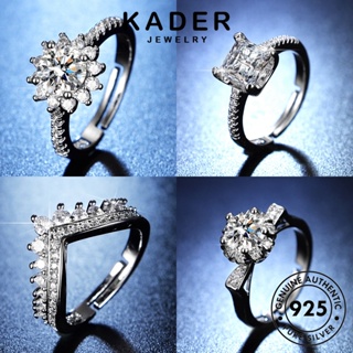 Kader Jewelry แหวนเพชรโมอิส เงิน 925 เรียบง่าย สําหรับผู้หญิง M067