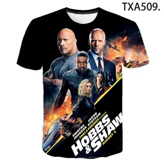 ใหม่ เสื้อยืดลําลอง แขนสั้น พิมพ์ลาย Fast Furious สไตล์สตรีท สําหรับสตรี