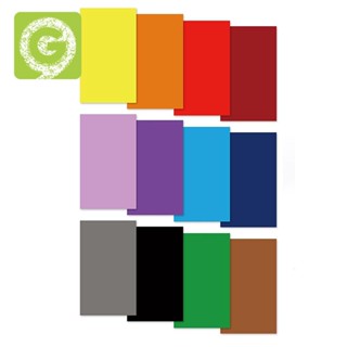 แผ่นกระดาษลอกลายหมึก ขนาด 12X4.5 นิ้ว สีพื้น สําหรับแก้ว 12 ชิ้น ต่อชุด