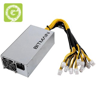 Apw7 พาวเวอร์ซัพพลาย 1800W PSU สําหรับ Bitmain Antminer S9 L3+ A6 A7 R4 S7 E9 พร้อมตัวเชื่อมต่อ 6Pin PCI-E 10X