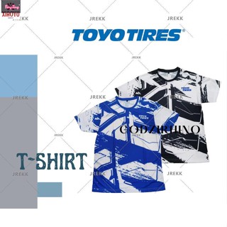 🔥 เสื้อยืดคอกลม TOYO TIRES (รุ่นนี้มีสีนำเงิน/ดำ) ผ้ากีฬา✨