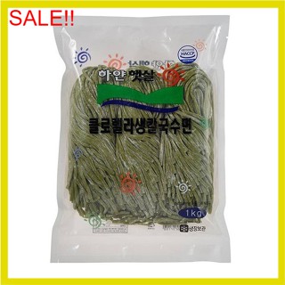 พร้อมส่ง 클로렐라생칼국수면 เส้นบะหมี่สด(บัควีท) Buckwheat Soba Noodle 1kg