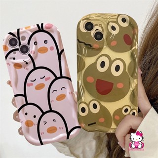 เคสโทรศัพท์มือถือ ขอบโค้ง ลายการ์ตูนกบ เป็ด 3D สําหรับ Vivo Y36 Y22 Y36 Y21 Y35 Y21s Y15 Y91C Y50 Y20s Y12i Y22s Y12 Y16 Y20 Y15s Y33s Y11 Y31 Y30 Y20i Y17 Y02 T Y91 Y02A Y15A Y51