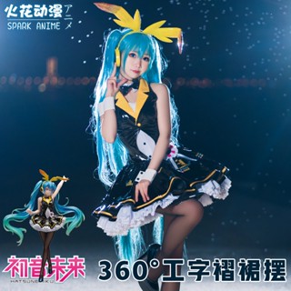 Vocaloid Hatsune Miku cos Hatsune Miku ชุดคอสเพลย์กระต่าย สําหรับผู้หญิง