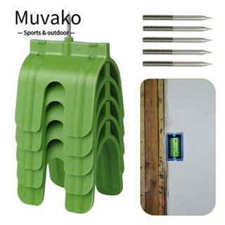 MUVAKO อุปกรณ์ป้องกันสายไฟ ซ็อกเก็ตสีเขียว สําหรับติดตั้ง Drywall 5 ชิ้น