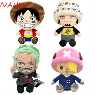 IVANES ตุ๊กตายัดนุ่น รูปการ์ตูนลิง Ace Law Monkey D Luffy Chopper ขนาด 25 ซม. ของเล่นสําหรับเด็ก