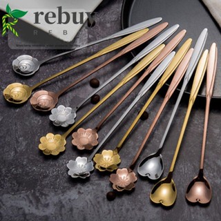 ซื้อซ้ํา ช้อนสเตนเลส วินเทจ ไอศกรีม ชา เครื่องดื่ม ขนมหวาน ช้อนผสม