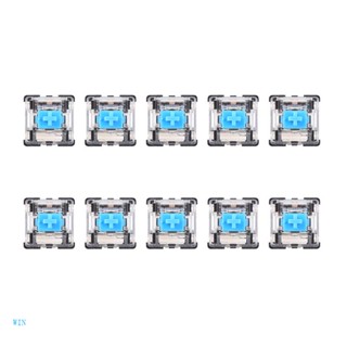 Win สวิตช์คีย์บอร์ด 3Pins สีฟ้า สําหรับ Cherry MX 10 ชิ้น
