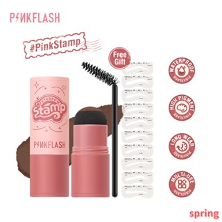 Pinkflash ปากกาแฮร์ไลน์ ปกปิดริ้วรอย จุดประสงค์ ขี้เกียจ ขั้นตอนเดียว ชุดสร้างคิ้ว ตา เพิ่มประสิทธิภาพ ปรับเปลี่ยน ผงซ่อมแซมไรผม