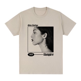 Olivia Rodrigo Vampire เสื้อยืด ผ้าฝ้าย สไตล์ฮิปฮอป ฮาราจูกุ คุณภาพสูง แฟชั่นสําหรับผู้ชาย และผู้หญิง