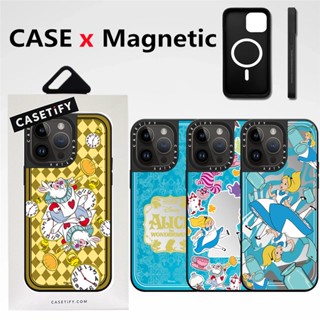 CASETIFY【Alice In Wonderland】เคสโทรศัพท์มือถือ แบบแม่เหล็ก กันกระแทก ลายเจ้าหญิงดิสนีย์ พร้อมกล่อง สําหรับ iPhone 14 Pro Max 12 13 Pro Max