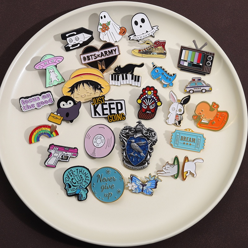 เข็มกลัด รูปการ์ตูนสัตว์น่ารัก สุ่มสี 10-50 ชิ้น ต่อชุด - รูปที่ 4