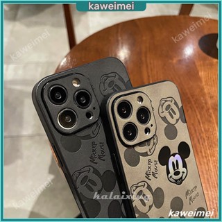 เคสโทรศัพท์มือถือหนังนิ่ม แบบแข็ง ลายมิกกี้เมาส์ สําหรับ IPhone 14 Pro Max 14Plus 14 14 Pro 13 12 11 Pro Max XR