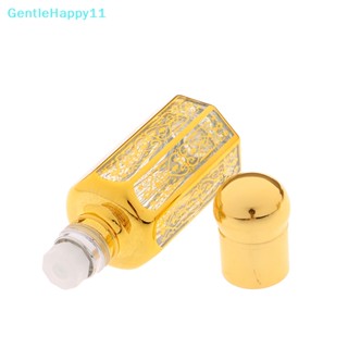 Gentlehappy ขวดคริสตัล แบบม้วน เติมได้ ขนาด 3 6 12 มล. สีทอง สําหรับของเหลว 1 ชิ้น