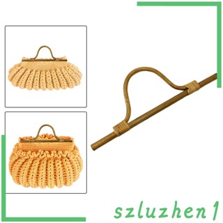 [Szluzhen1] ด้ามจับไม้ไผ่ แบบเปลี่ยน สําหรับกระเป๋าถือ DIY