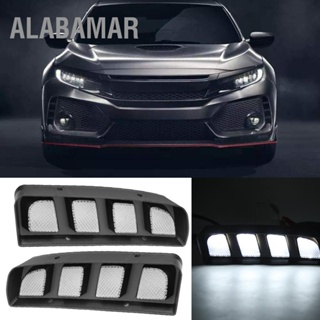 ALABAMAR 1 คู่ DC12V 50008000K กันน้ำ DRL ไฟวิ่งกลางวัน LED เหมาะสำหรับ Honda Civic TypeR 2019