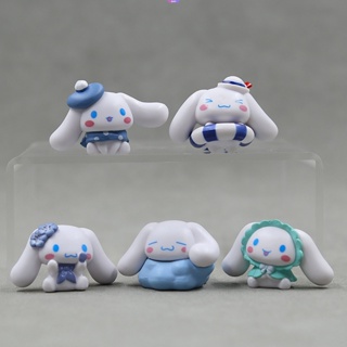 SANRIO ตุ๊กตาฟิกเกอร์ รูปการ์ตูนอนิเมะ Cinnamoroll Swimming Ring ขนาด 3.4 ซม. สําหรับตกแต่งเค้ก