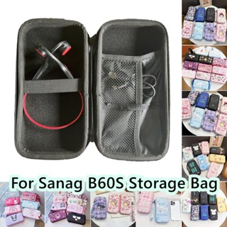 【ของแท้】กระเป๋าเก็บหูฟัง ลายการ์ตูนเพนกวิน แบบพกพา สําหรับ Sanag B60S Sanag B60S