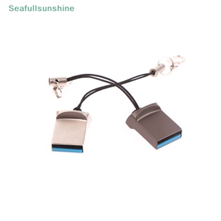 Seaf&gt; แฟลชไดรฟ์ USB 2.0 128G 64GB 32GB 16GB 8GB ขนาดเล็ก พร้อมเชือก