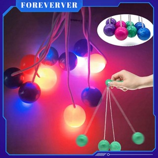 ใหม่ Decompression Click Ball Led Lato Latto Ball Lights Viral Toys Bounce Ball With Light Clack Ball Colorful Shake Bump Ball fore