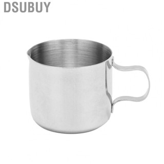 Dsubuy Frother Cup Frothing Pitcher 30ml Stainless Steel Straight Body