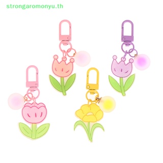 Strongaromonyu พวงกุญแจ จี้มงกุฎดอกไม้น่ารัก สีแคนดี้ สําหรับผู้หญิง TH