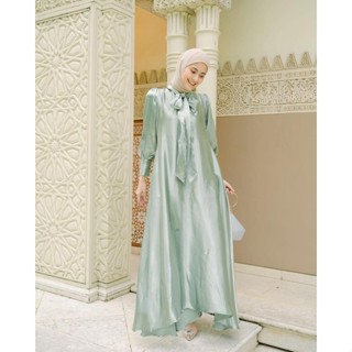 - Gameela Dress Gamis Muslim Santorini Silk Premium Women Teenagers Muslimah All Size Fit To XL