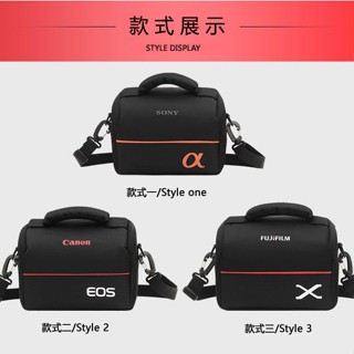 กระเป๋าสะพายไหล่ ใส่กล้อง แบบพกพา สําหรับ Canon Sony Fuji Micro Single Camera Bag EOSM10M100M50M200