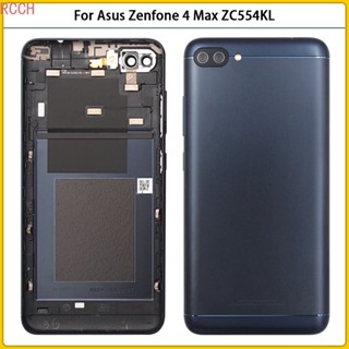 ใหม่ ฝาครอบแบตเตอรี่ พลาสติก พร้อมปุ่มกด แบบเปลี่ยน สําหรับ Asus Zenfone 4 Max ZC554KL ZC554KL