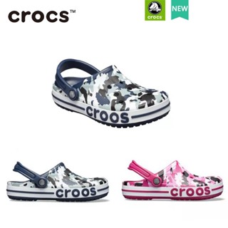 Crocs BAYA clog รองเท้าแตะ ลายพราง สไตล์คลาสสิก เหมาะกับเดินชายหาด สําหรับผู้ชาย และผู้หญิง